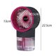 thumbnail image 2 of Ventilador de humidificación recargable USB - Starry Sky Red [Ventilador Ice Mist] Modelo recargable, 2 of 6