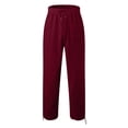 thumbnail image 3 of Male Color Block Sweatpants Tether Large Size Pant Loose Autumn And Winter Sports Patchwork Trousers, 3 of 4