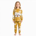 thumbnail image 5 of CAUYDY Boys Girls Halloween Pajamas Pumpkin Print Pjs Toddler 2 Piece Ghost Sleepwear Kids Holiday Clothes Set,8Y, 5 of 8