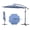 Blueolefin, variant on 10FT Blueolefin Offset Cantilever Patio Umbrella, Infinite Tilt UV Water Repellent Canopy with Cross Base for Yard Garden Deck Outdoor Shade