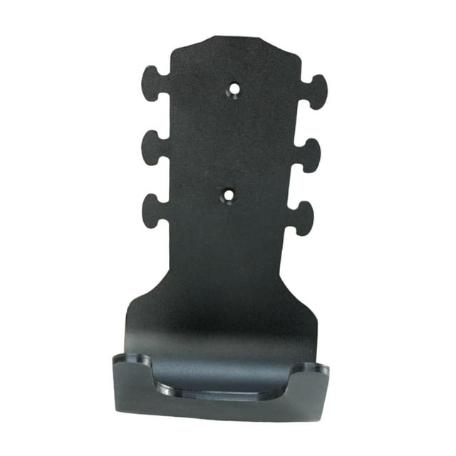 Soporte de pared para guitarra genérico, sin perforaciones, gancho para ukelele, accesorios de 3,2" Negro
