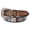 Black With Brown, variant on Western Genuine Leather Belt for Men Women Cowboy Cowgirl Handmade Unisex Full Grain Heavy Duty Tooled Beaded Belt