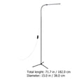 thumbnail image 2 of HLONK Dimmable LED Floor Lamp with Flexible Arm for Reading and Desk Use Black USB Powered 18.5 Inches, 2 of 8
