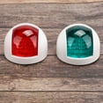 thumbnail image 4 of Ccdes 2Pcs Signal Lamp Red Green LED Waterproof Boat Navigation Light 12V 24V,Side Boat Light,Boat Sidelight, 4 of 8