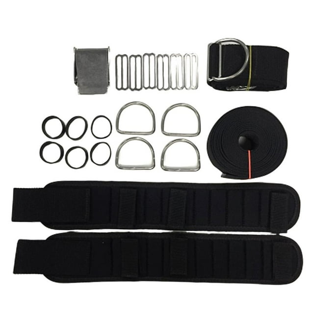 Almencla Harnais de Transport pour Réservoir de Plongée, Ceinture de Poids Robuste avec Bandoulière