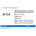 thumbnail image 2 of Right Exhaust Manifold - Compatible with 1973 Chevy P10 Van 5.7L V8, 2 of 2