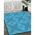 thumbnail image 2 of Ahgly Company Indoor Rectangle Patterned Blue Novelty Area Rugs, 2' x 3', 2 of 6
