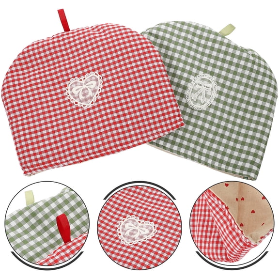 LOLIPPYY 2 Pieces Round Cotton Cloths for Teapots, Perfect Gift for Tea and Friends