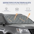 thumbnail image 4 of JUNZAN Cute Shark Pattern Car Windshield Sun Shade | Reflective Sunshade | Foldable 2-Piece Sun Shield Protect Your Car | Fits Sedans, SUVs, Hatchbacks-Large, 4 of 6