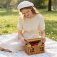 thumbnail image 5 of Zeyigg Easter Basket for Kids,9.2x5.1x7.2" Rattan House-Shaped Basket with Lid and Folding Handle, Woven Rope Egg Easter Baskets for Boys Girls ,Brown, 5 of 6