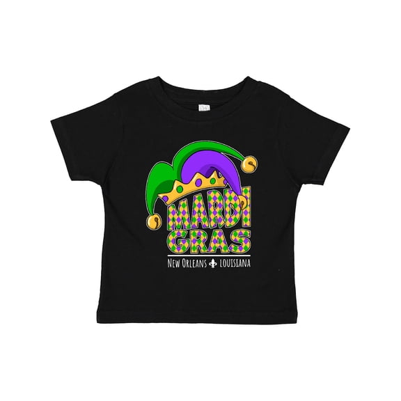 Inktastic Mardi Gras New Orleans Louisiana Jester Hat Boys or Girls Toddler T-Shirt