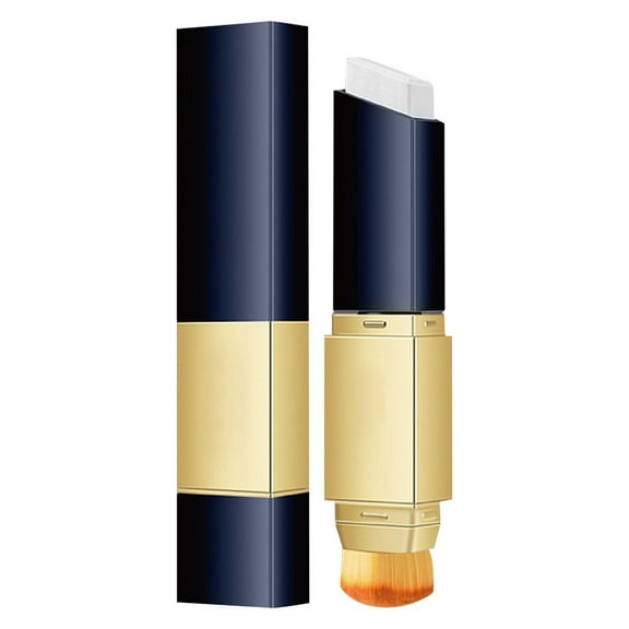 Banzch 2 in 1 Foundation Stick, Double Concealer Stick, Korean Concealer Makeup Brush, Full Coverage Face Spot & Mark Corrector, Long-Lasting Concealer Stick