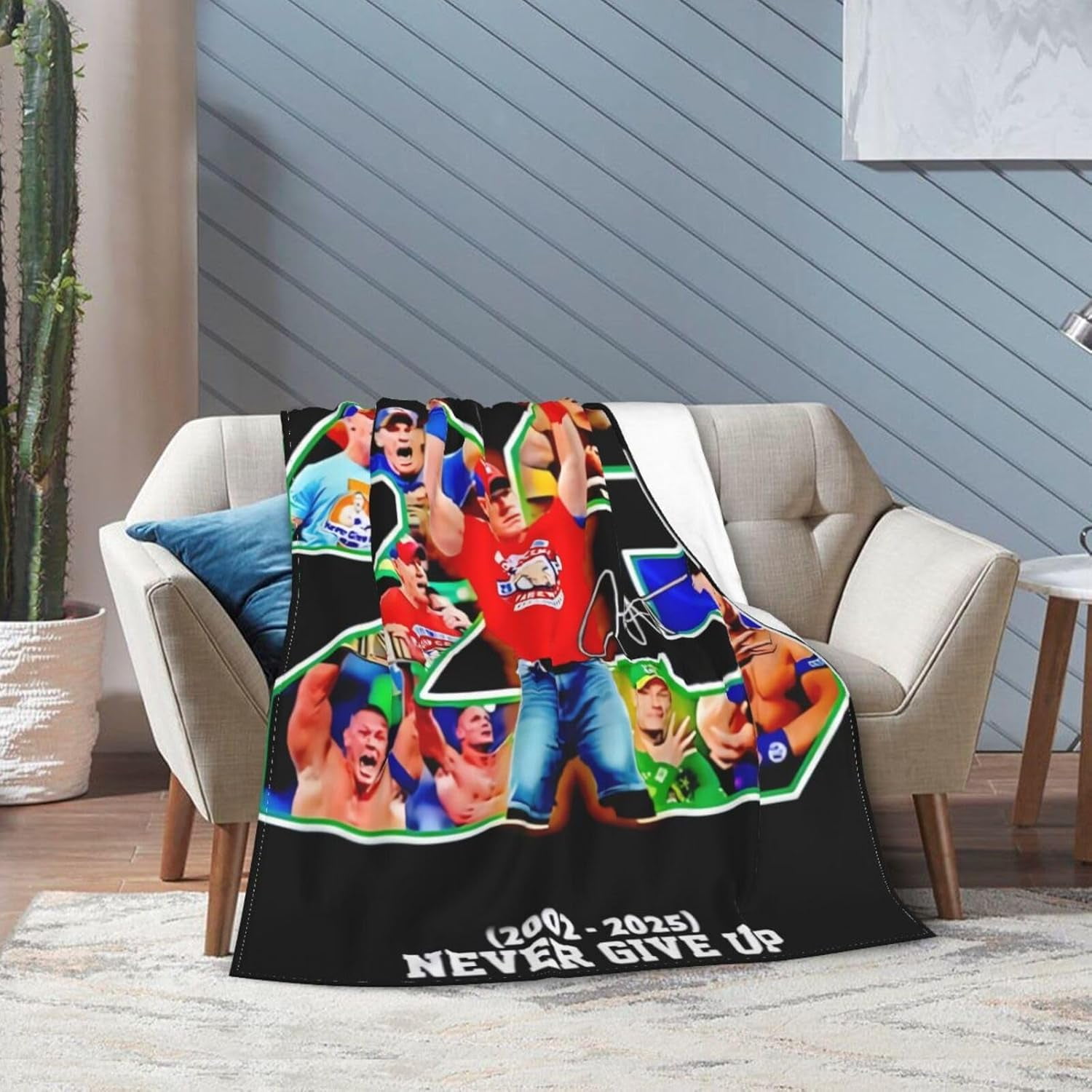 John Boxer Cena Blanket Throw Air Conditioning Blankets Soft Throws for Couch Bed All Seasons Use 40"x30"