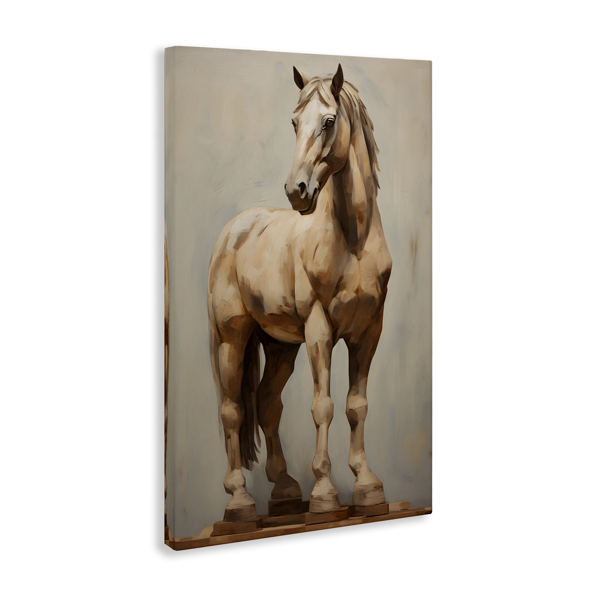 Stupell Industries Magnificent Mare Standing Animals & Insects Painting Gallery Wrapped Canvas Art Print Wall Art, 30 x 45