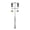 Black+Silver, variant on 3Pcs 22.05in Lamp Post Cross Arms, Cross Arm Ladder Rest for Outdoor Lamp Posts and Poles (Black+Gold)