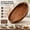 Walnut, variant on Acacia Wood Oval Ottoman Tray with Handles - 20" x 15" Large Serving Tray for Living Room, Kitchen Counter, Coffee Table, Breakfast in Bed