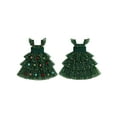 thumbnail image 3 of Jaweiwi Toddler Kids Little Girl Tulle Christmas Dress 12 18 24 Months 2T 3T 4T 5T 6T Star Ball Square Neck Flying Sleeve A-line Layered Princess Dresses Cute Holiday Clothes, 3 of 9
