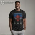 thumbnail image 2 of Men's Marvel Ugly Christmas Spider-Man Web  Graphic Tee Black X Large, 2 of 9