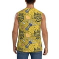 thumbnail image 4 of Fotbe Men's White Wine Seamless Print Men's Sleeveless Muscle Tank Tops Casual T-Shirts for Gym Workout Beach-Large, 4 of 8