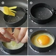 thumbnail image 5 of Anillos para huevos, paquete de 4 anillos de acero inoxidable para cocinar huevos, plancha antiadherente para panqueques, molde para panqueques para freír huevos y tortillas, 5 of 5
