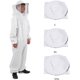 thumbnail image 2 of Traje de apicultura Equipo de protección profesional contra abejas con capucha de velo Protección completa para apicultor - Blanco XL LingWen 7024719693394, 2 of 5