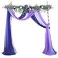 thumbnail image 1 of LCXmlly Roasting Pan Wedding Arch Drape Fabric Long 3 Panels Wide Sheer Wrinkle Free Soft Party Backdrop Drapery, 1 of 6