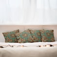 thumbnail image 3 of Ambesonne Mandala Throw Pillow Cover 4 Pack, Oriental, 20", Teal Indigo Ruby, 3 of 6