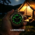 thumbnail image 2 of ZOLOHONI Quartz Pocket Watch with Chain Luminous Uncovered 46mm Bronze Men's Womens Fob & Pocket Watches, 2 of 6