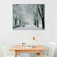 thumbnail image 2 of Nawypu  Fiber Optic Twinkling Snow Covered Tree Scene Canvas Wall Art, 2 of 4