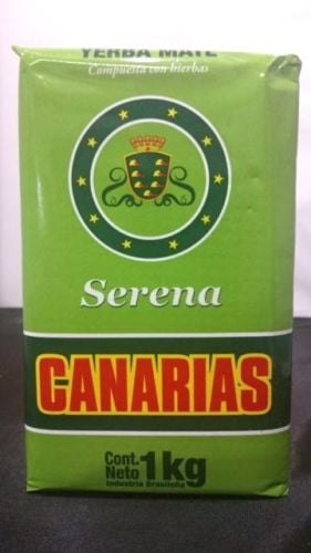 Canarias Serena Yerba Mate Tea- Blend of Mixed Herbs- Intense Flavor- 1kilo/2.2 lb