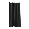 thumbnail image 2 of 2 PcsTab Top Blackout Curtain Panel 52 x 95 Inch, Room Darkening Thermal Insulated Curtain with Hook-and-Loop Tabs for Indoor Outdoor Patio Living Room, Window and Wall Decor, Black, 2 of 4