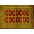 thumbnail image 1 of Ahgly Company Machine Washable Indoor Rectangle Persian Yellow Traditional Area Rugs, 5' x 7', 1 of 4