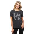 thumbnail image 2 of Love Shih Tzu Women's Fashion Relaxed T-Shirt Tee Charcoal Gray Medium, 2 of 3