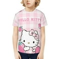 thumbnail image 7 of Hello Kitty T Shirts For Girls Boys, 3d Print Cartoon Graphics T Shirt, Youth Crewneck T-Shirt, Unisex Short Sleeve Top Tees Age 4-16 Years, 7 of 7