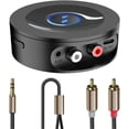 thumbnail image 1 of Receptor Bluetooth 5.2 para estéreo doméstico - Adaptador AUX para HiFi, Altavoces con Cable, con Jack 3,5 mm/RCA, Largo Alcance, Baja Latencia y Audio HD, 1 of 5