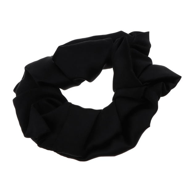 Cuerda elástica de seda para el cabello Accesorios para el cabello Negro