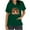 #246-Green, variant on Thanksgiving Womens Short Sleeve V-Neck Tops with Dual Pockets, Cotton Nursing Uniform for Medical and Home Care