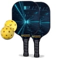 thumbnail image 1 of Pickleball Factory PB00010-2-C 2022 Optical Fiber Best Pickleball Paddles Set, Carbonfiber Graphite, 1 of 1