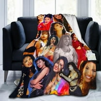 Selena Quintanilla Throw Flannel Blankets Soft Blanket for Sofa Bed Office Camp Couch Beach Car Decoration Air Conditioning Blanket for All Seasons 60"x50"