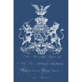 thumbnail image 3 of Vision Studio 17x24 Black Modern Framed Museum Art Print Titled - Heraldry on Navy II, 3 of 5