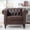 Brown PU, variant on Removable Cushion 3 Seater | Soft Fabric & Strong Load - Bearing | Basement Hangout