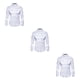 thumbnail image 5 of Sonducket Camisa transpirable para hombre Satén con mangas largas - Trabajo Boda o hogar Camisa para hombre Manga larga formal Blanco grande 2XL Type1 NO1, 5 of 6