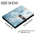 thumbnail image 3 of Leather Notebook with Pen Holder Writing Notepad Includes 100 Pages Lined Journal Watercolor Blue Butterflies, 3 of 6