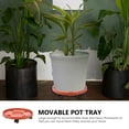 thumbnail image 2 of MasteelfCA 1Pc Thick Movable Vase Rack Plastic Plot Shelf Round Bottom Flowerpot Rack, 2 of 7