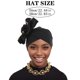 thumbnail image 2 of Sombreros de mujer de moda con capas de aire y paneles laterales con flores, sombrero indio para mujer, 2 of 2