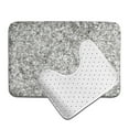 thumbnail image 6 of Xecao Silver Glitter 2-Piece Vintage Seamless Anti-Skid Mat Set, featuring a stylish pattern for a safe and elegant toilet rug experience, 6 of 6