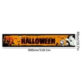thumbnail image 3 of EUDIDV Spooky Props Halloween New Background Banner Halloween Polyester Flag Pulling Party Supplies Outdoor And Indoor Decoration Flag Supplies Halloween Decorations, 3 of 6