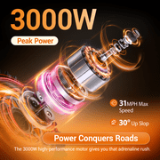 MilePop1 Electric Dirt Bike for Teen&Adult Electric Motorcycle 220N.m Torque,Max 37MPH Motorized Dirt Bike48V 25AH Battery Off-Road Dirt E-Bikes Hydraulic Brakes 14/12Tire & Bluetooth