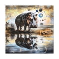 thumbnail image 1 of Hippo in a Baroque - Canvas, 1 of 10