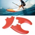 thumbnail image 1 of Aileron en Fibre de Verre, Résistant à l'Usure 3 Pcs Ailettes de Planche de Surf Rouge Augmentant la Direction pour Longboard, 1 of 7